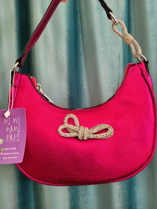 Bolso en polipiel fuxia